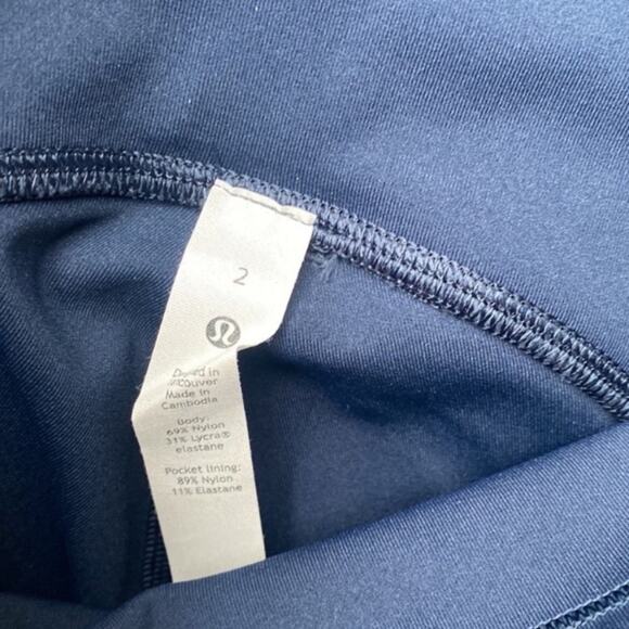 Lululemon Swift Speed HR Crop 21” True Navy - Picture 5 of 6